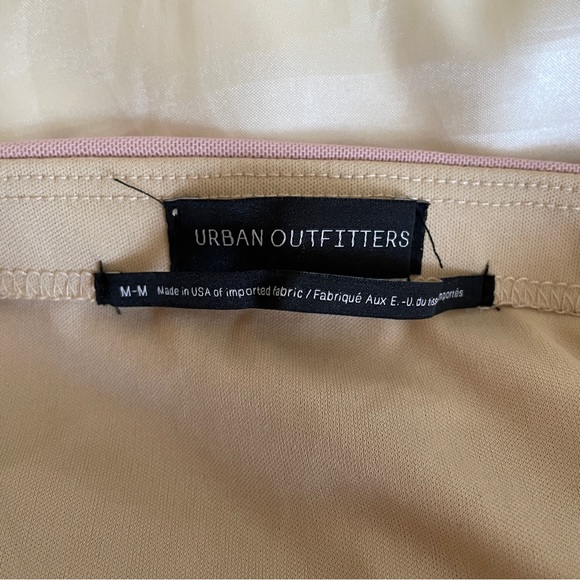 urban outfitters della mauve ruched mesh bodycon skirt medium - Picture 6 of 7